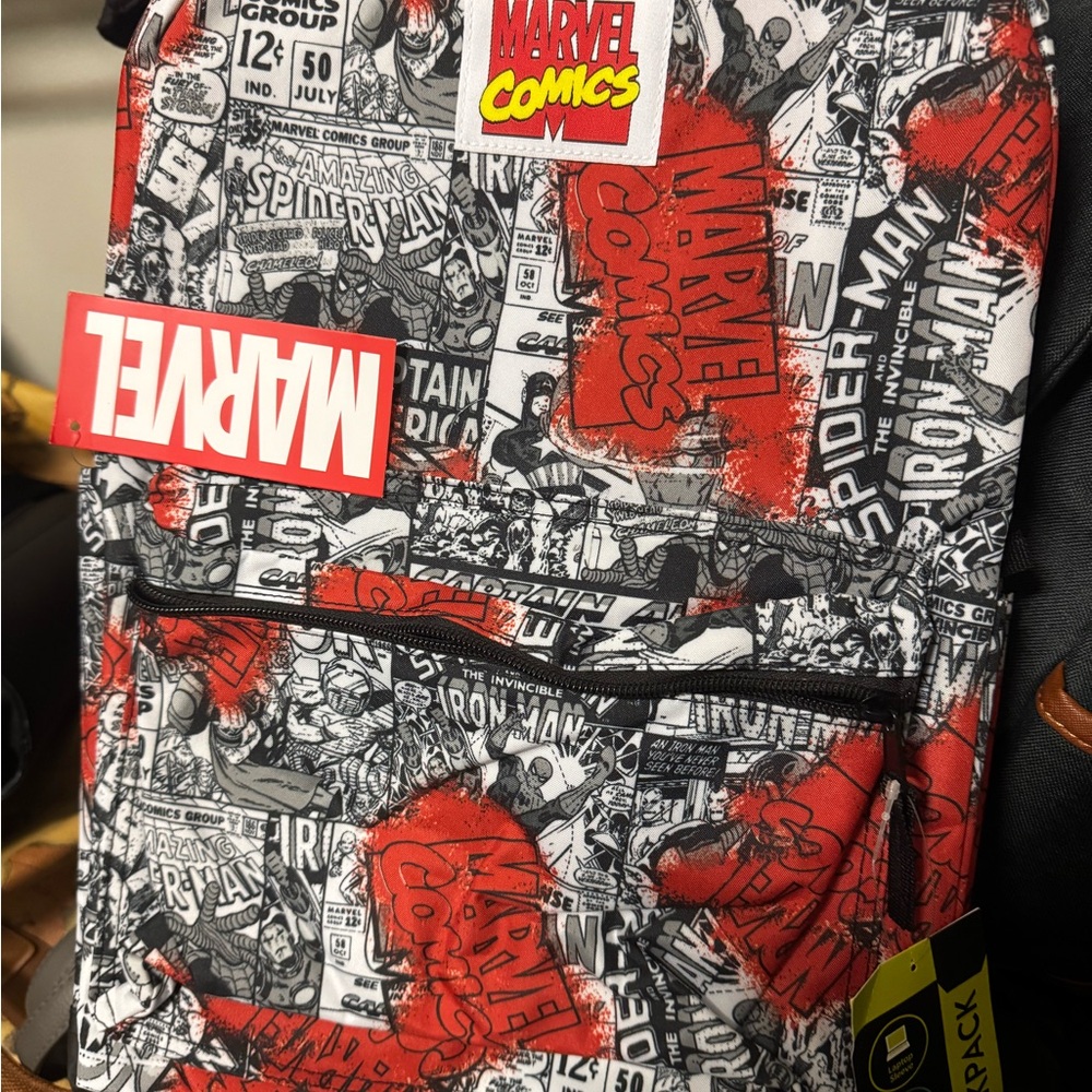 Bioworld Marvel Comics Red and Black Kids Backpack